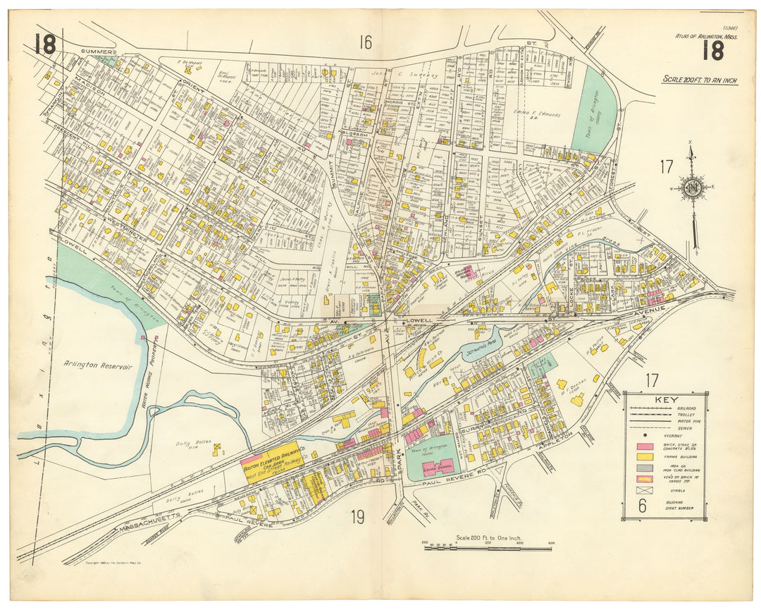 Arlington, Massachusetts 1923 Plate 018