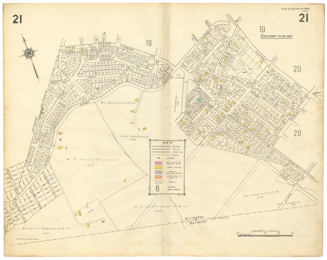 Arlington, Massachusetts 1923 Plate 021