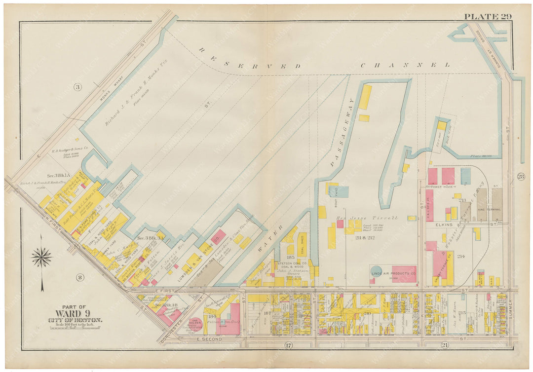 South Boston, Massachusetts 1919 Plate 029