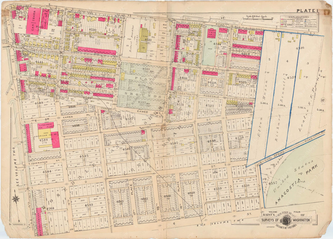 Washington, D.C. 1927 Vol. 4, Outer NE/SE, Plate 001