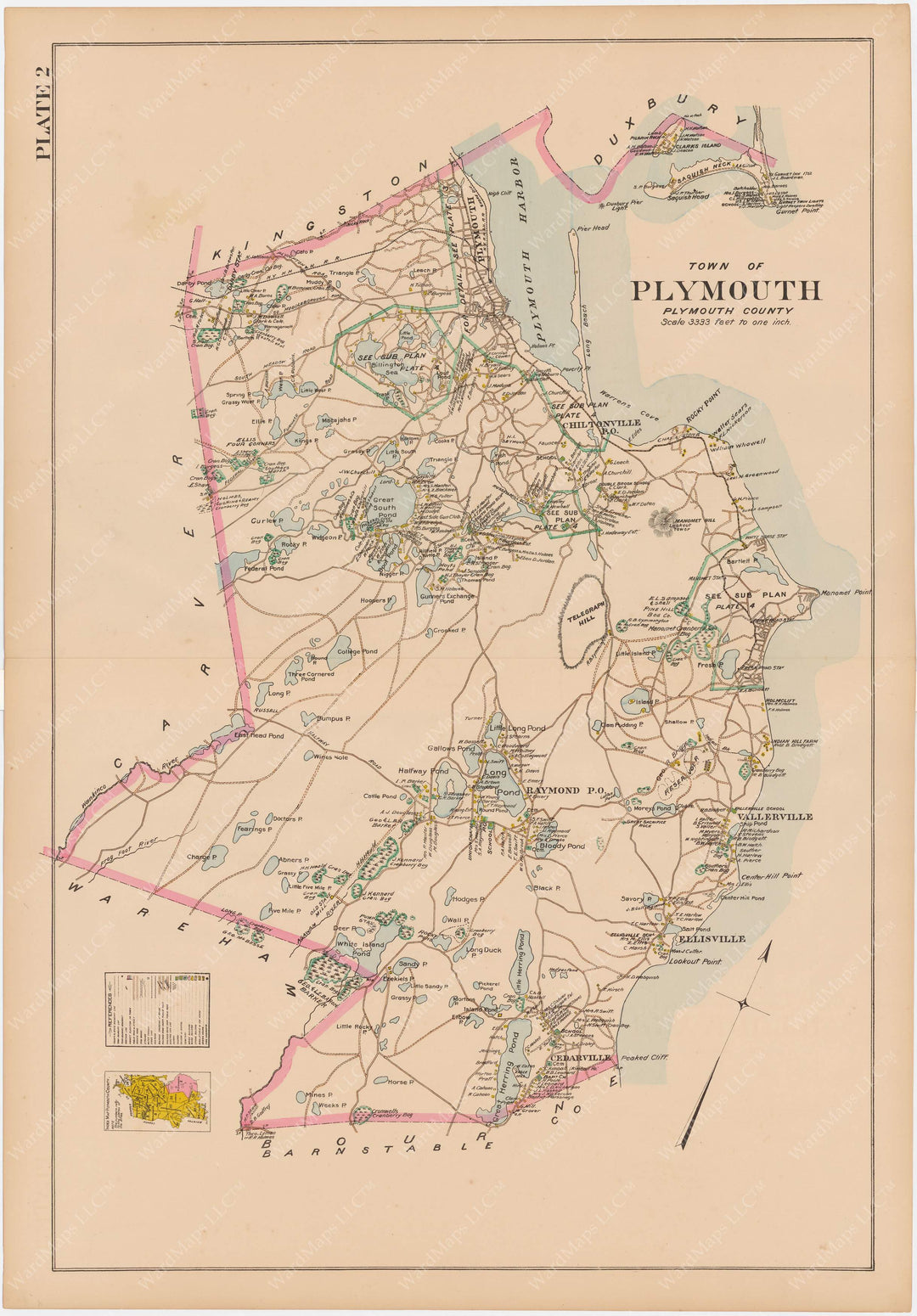 Plymouth County, Massachusetts 1903 Plate 002: Plymouth
