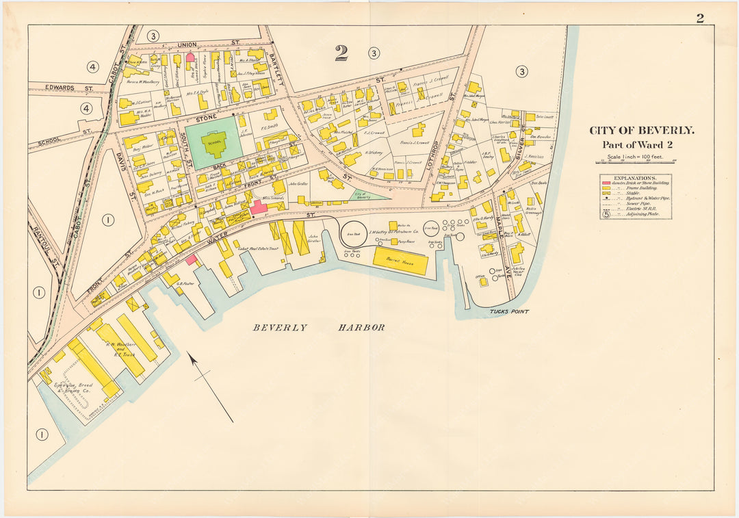 Beverly, Massachusetts 1907 Plate 002