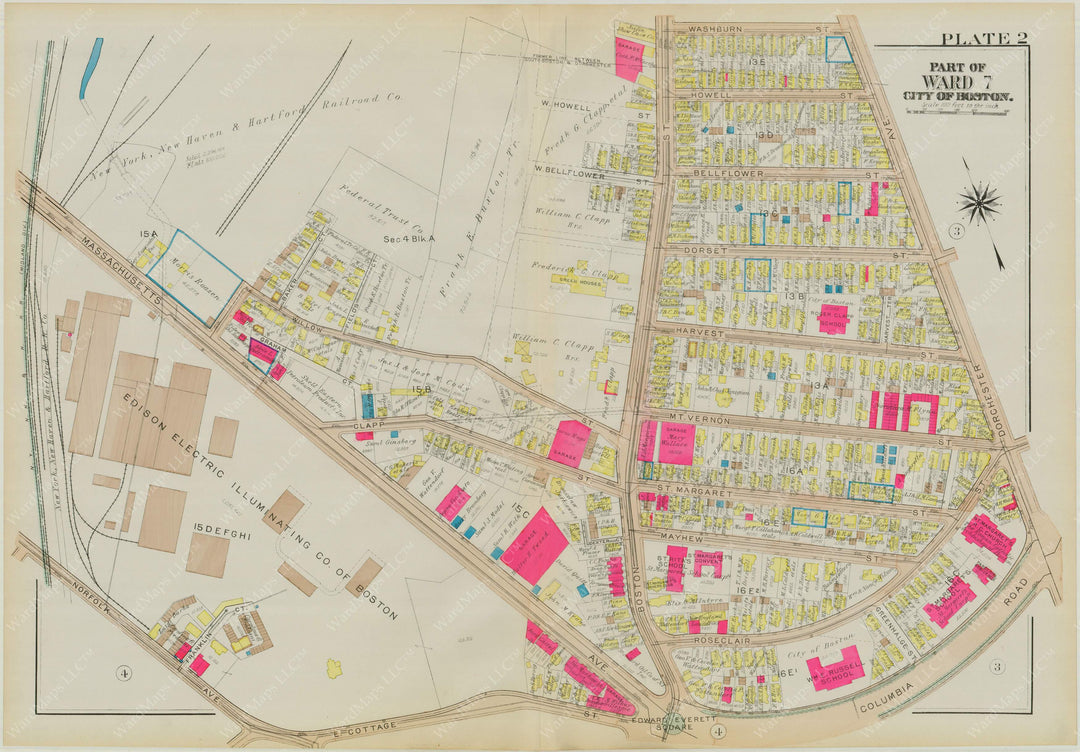 Dorchester, Massachusetts 1933 Plate 002