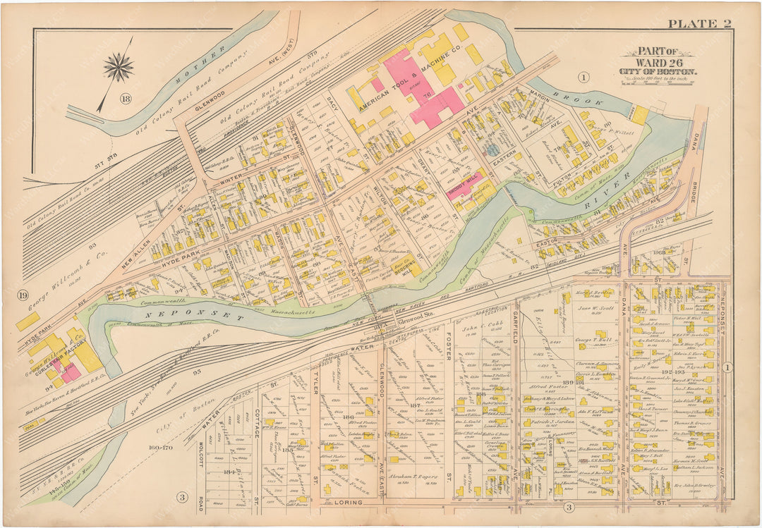 Hyde Park, Massachusetts 1912 Plate 002