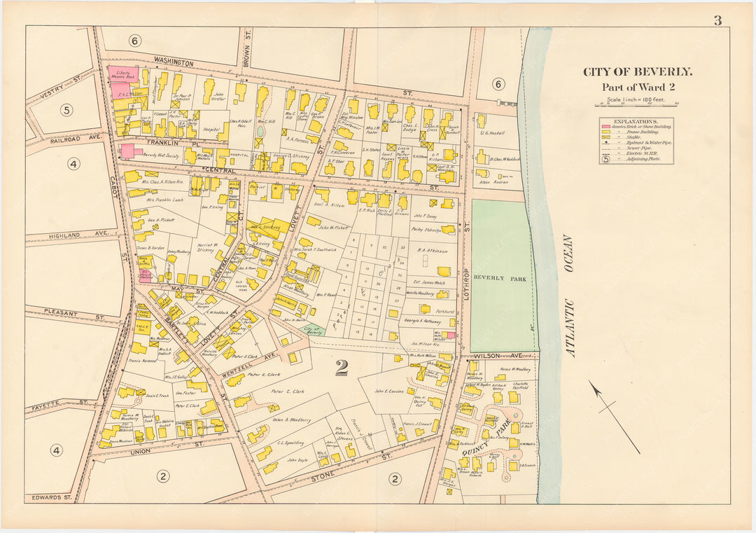 Beverly, Massachusetts 1907 Plate 003