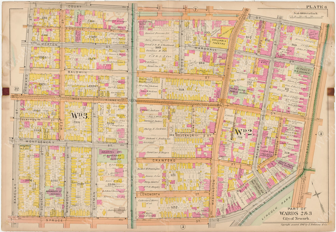 Newark, New Jersey 1901 Plate 006