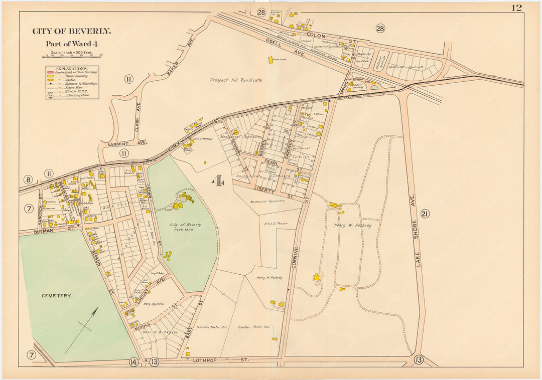 Beverly, Massachusetts 1907 Plate 012