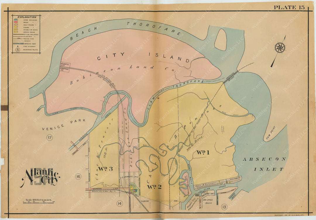 Atlantic City, New Jersey 1914 Plate 015