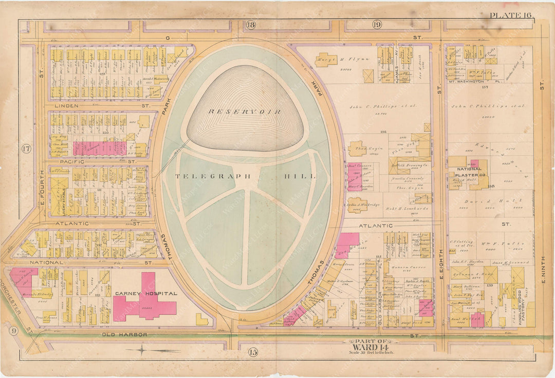 South Boston, Massachusetts 1891 Plate 016