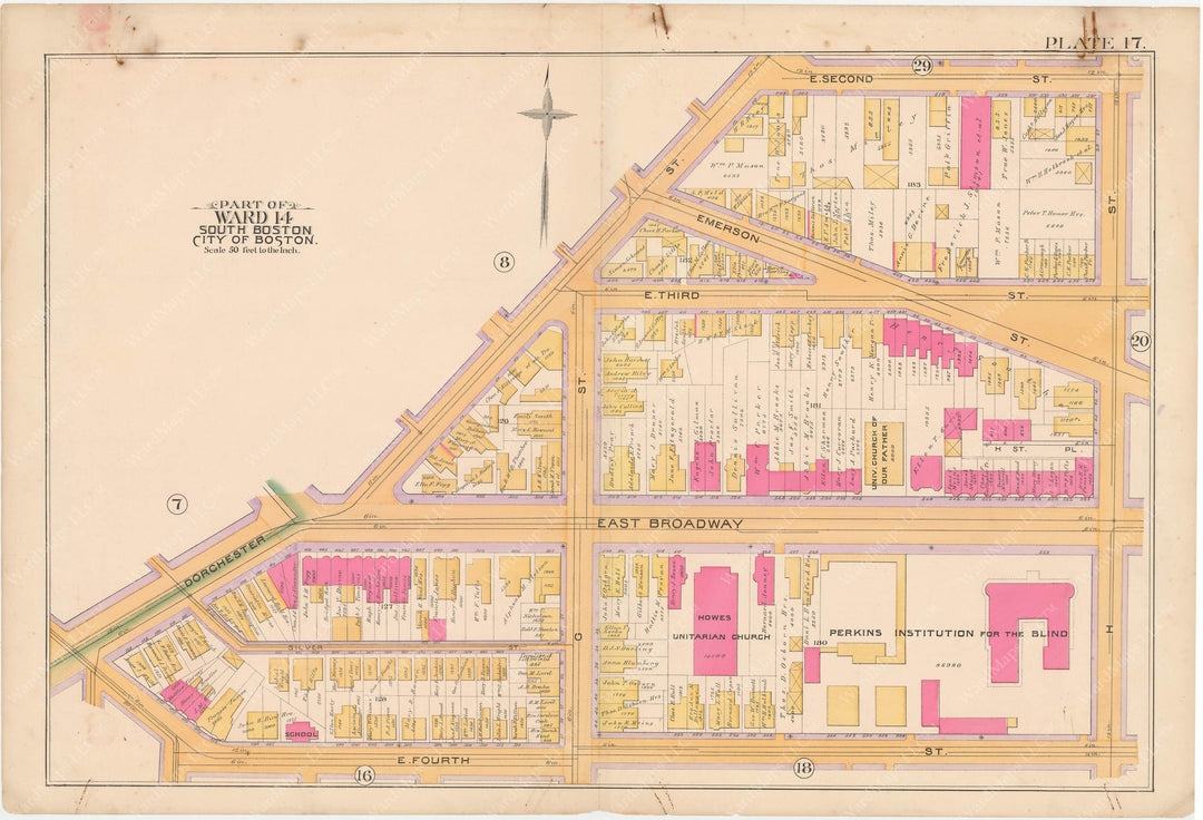 South Boston, Massachusetts 1891 Plate 017