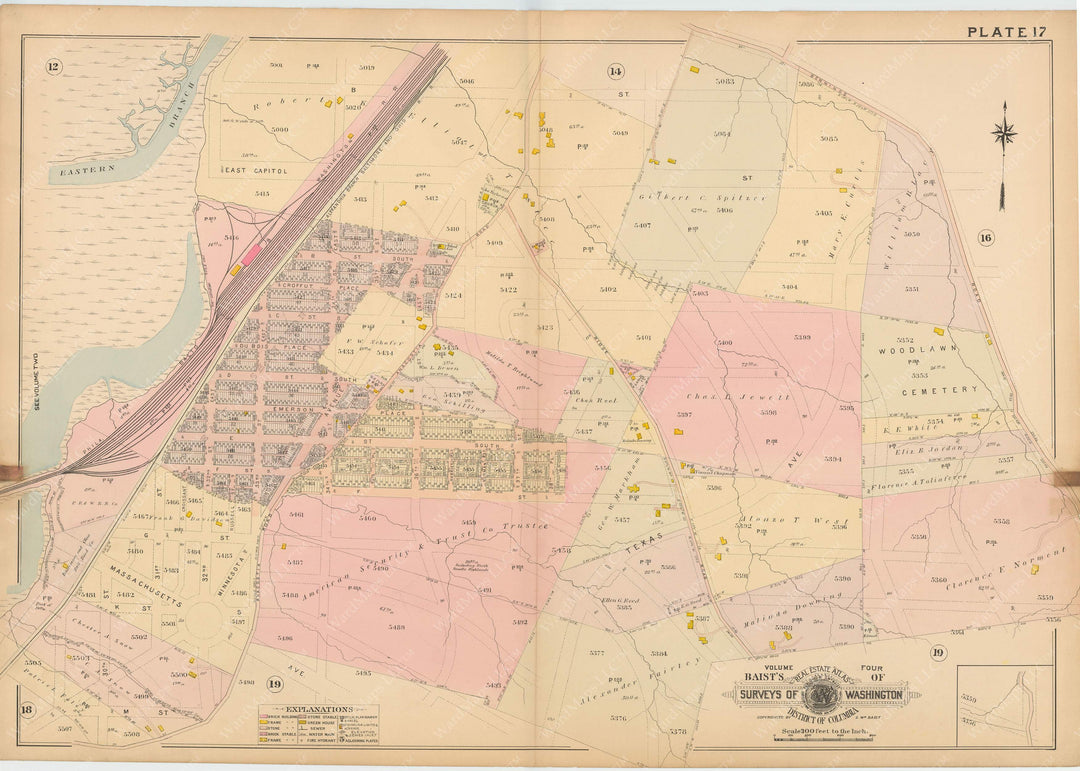 Washington, D.C. 1907 Vol. 4, Outer NE/SE, Plate 017