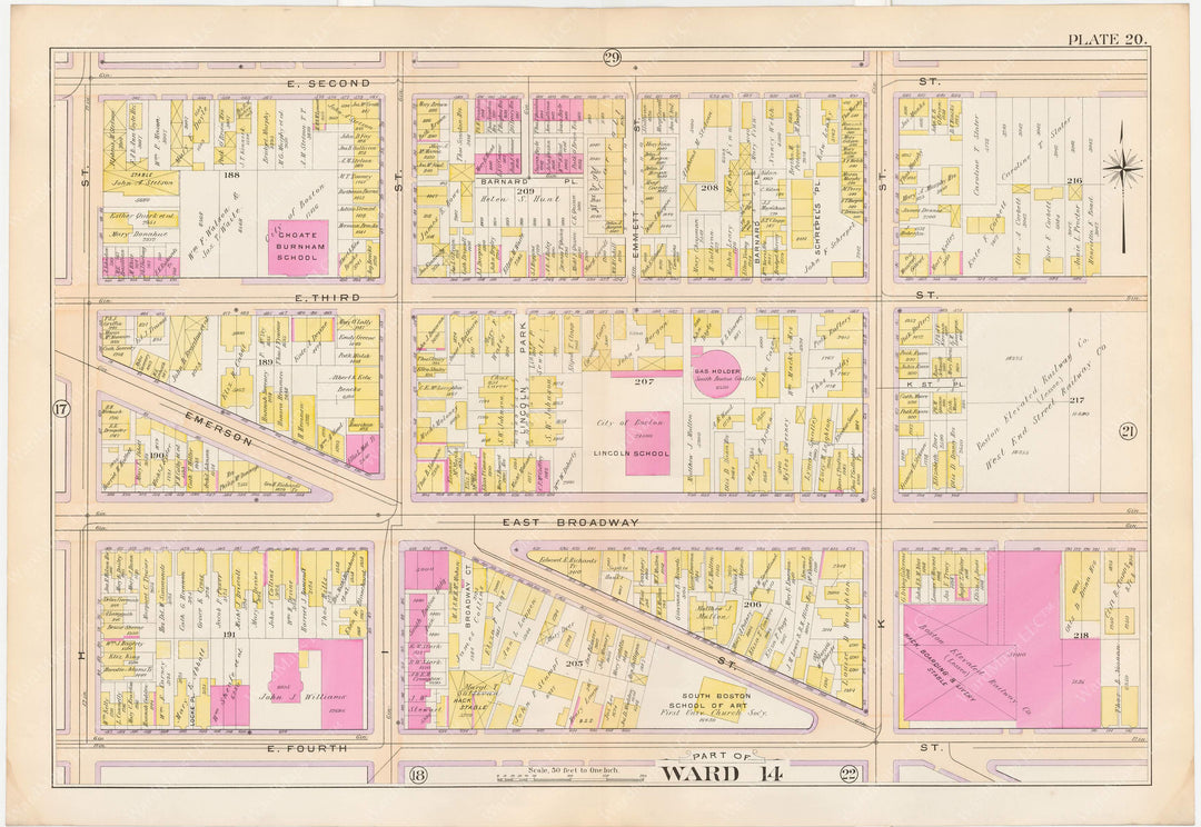South Boston, Massachusetts 1899 Plate 020