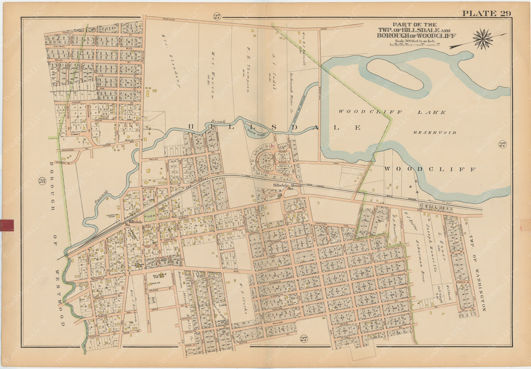 Bergen County, New Jersey, Vol. 2, 1913 Plate 029: Hillsdale and Woodcliff