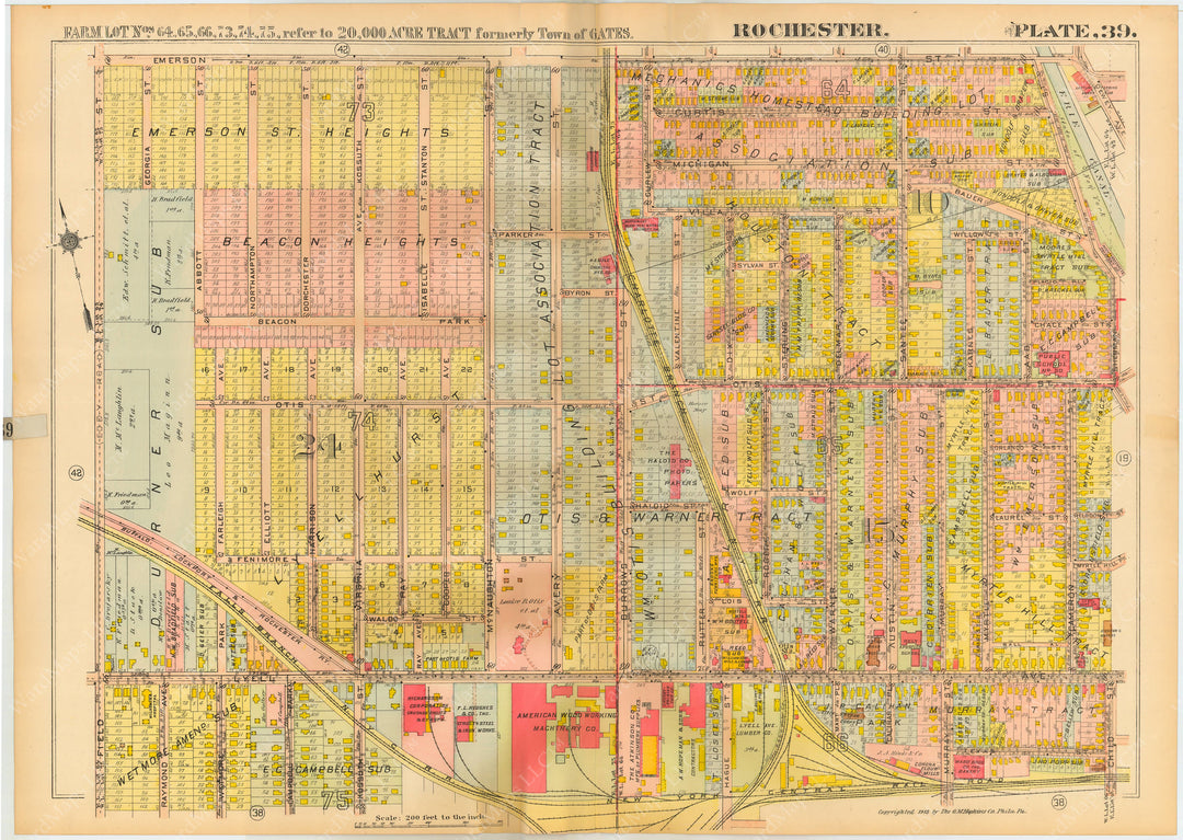 Rochester, New York 1918 Plate 039