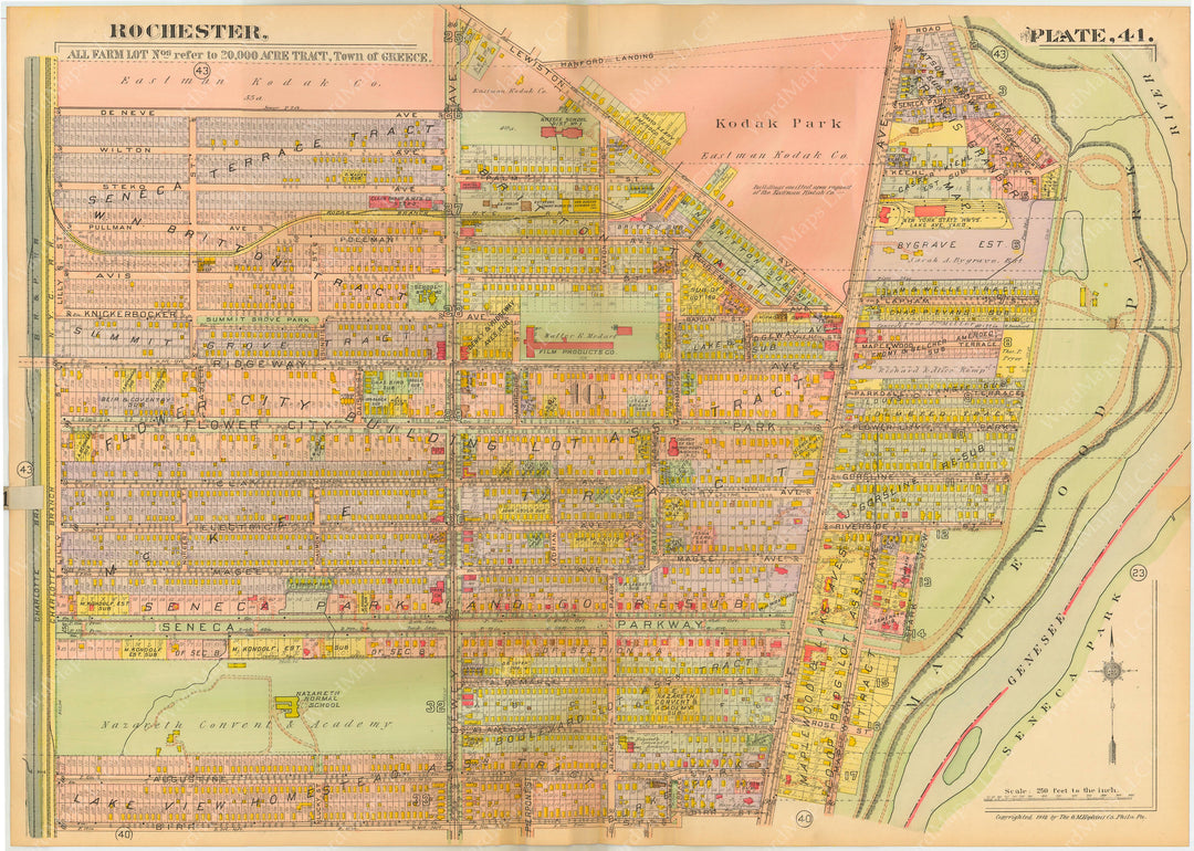 Rochester, New York 1918 Plate 041