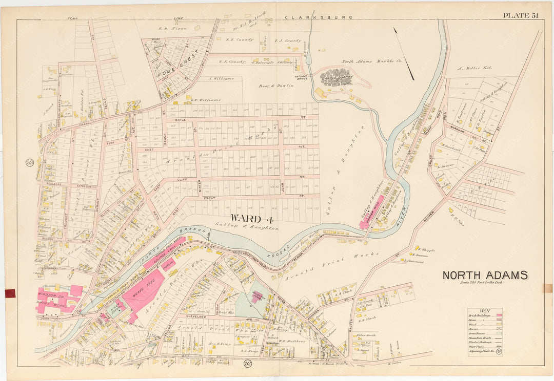 Berkshire County, Massachusetts 1904 Plate 051: North Adams