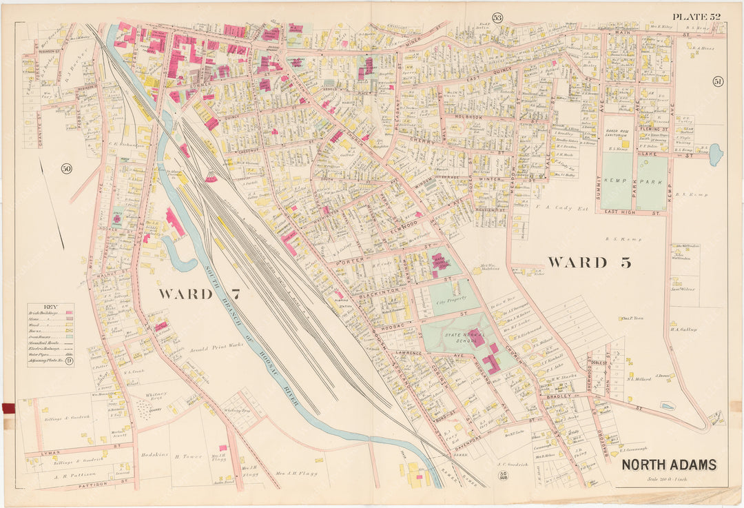 Berkshire County, Massachusetts 1904 Plate 052: North Adams