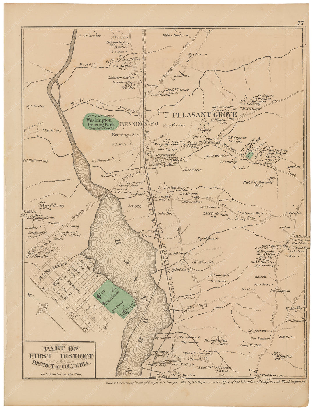 Part of First District, Washington D.C. 1878
