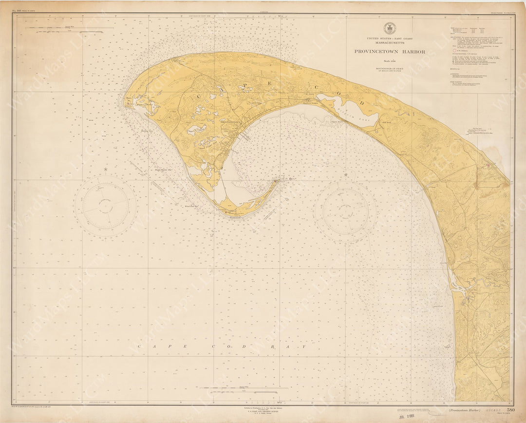 USC&GS Massachusetts: Provincetown Harbor 1950