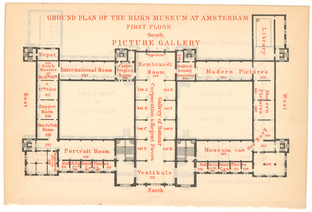 Amsterdam, Netherlands 1897: Rijksmuseum (First Floor)
