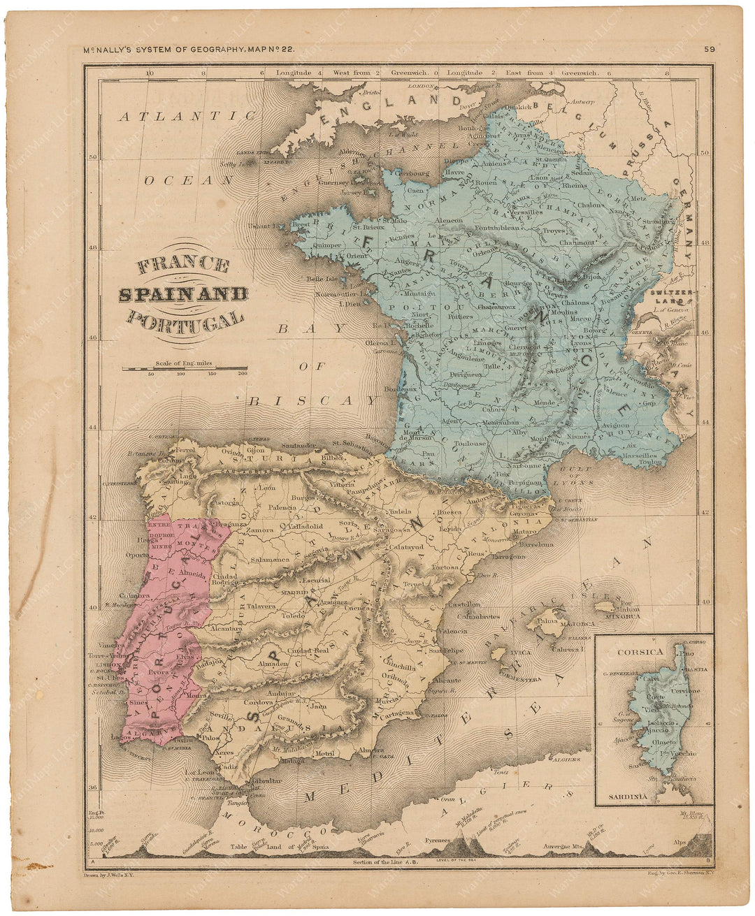 France, Spain, and Portugal 1856