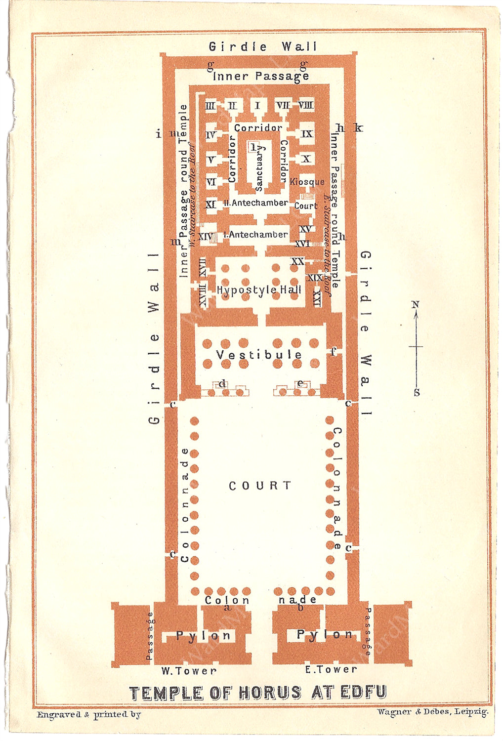 Edfu, Egypt 1914: Temple of Horus