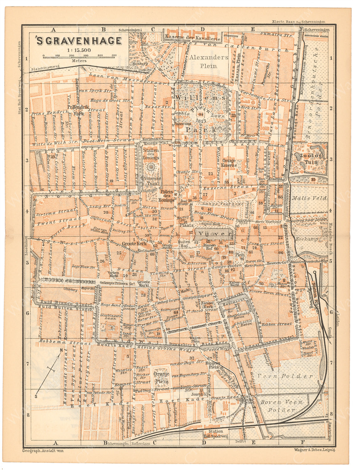 The Hague, Netherlands 1897: City Center – WardMaps LLC