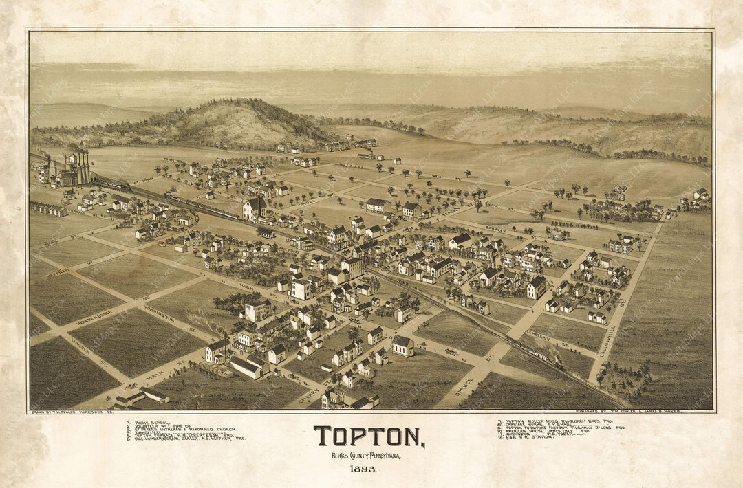 Topton, Pennsylvania 1893