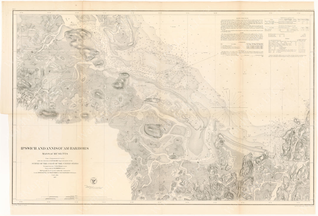 Ipswich and Annisquam Harbors, Massachusetts 1857