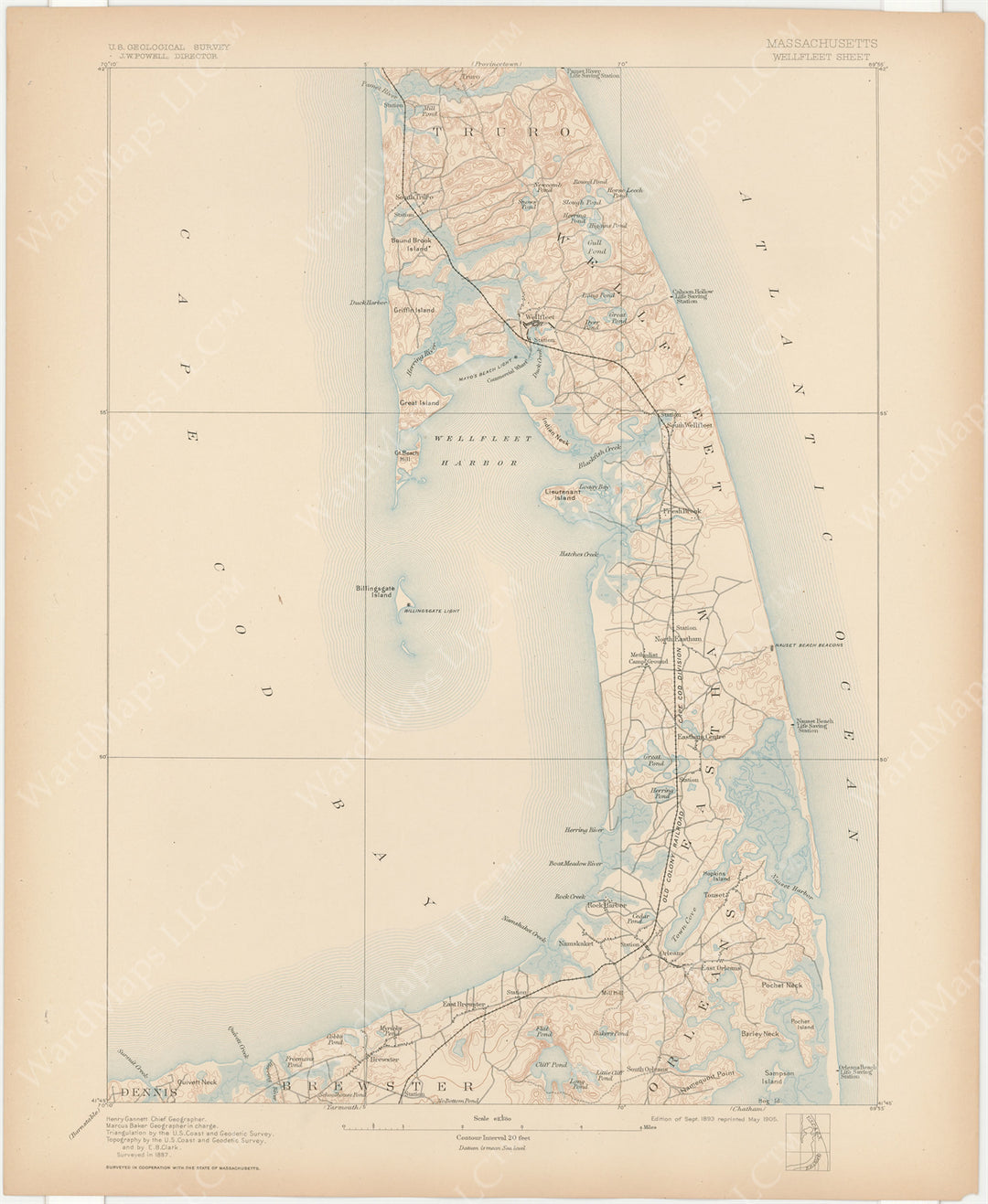 USGS Massachusetts: Wellfleet Sheet 1905