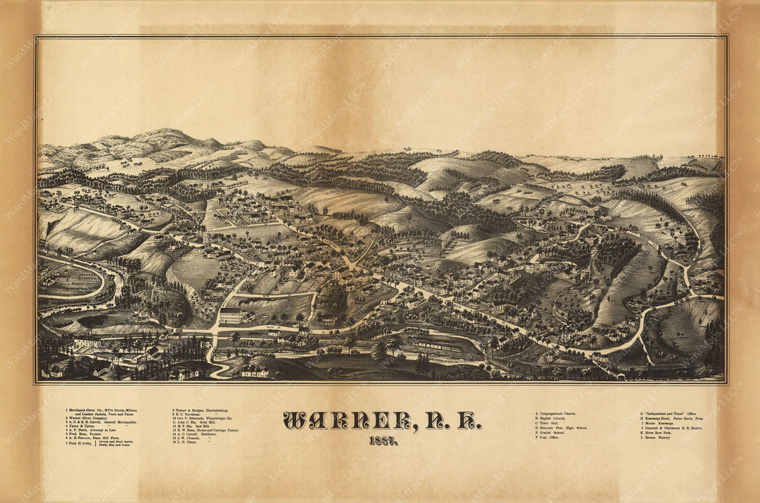 Warner, New Hampshire 1887