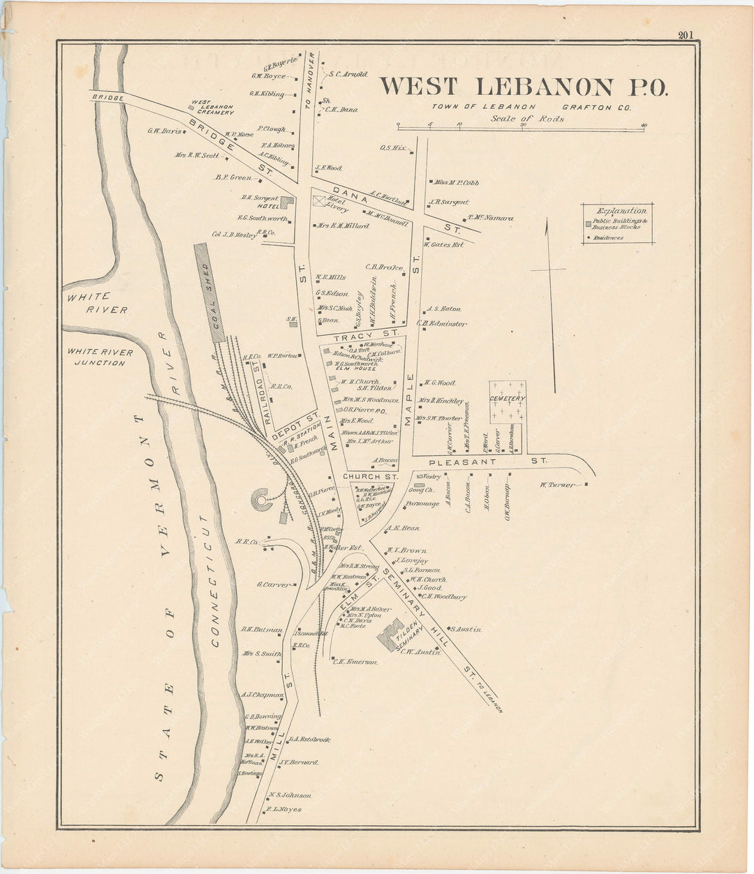 West Lebanon, New Hampshire 1892
