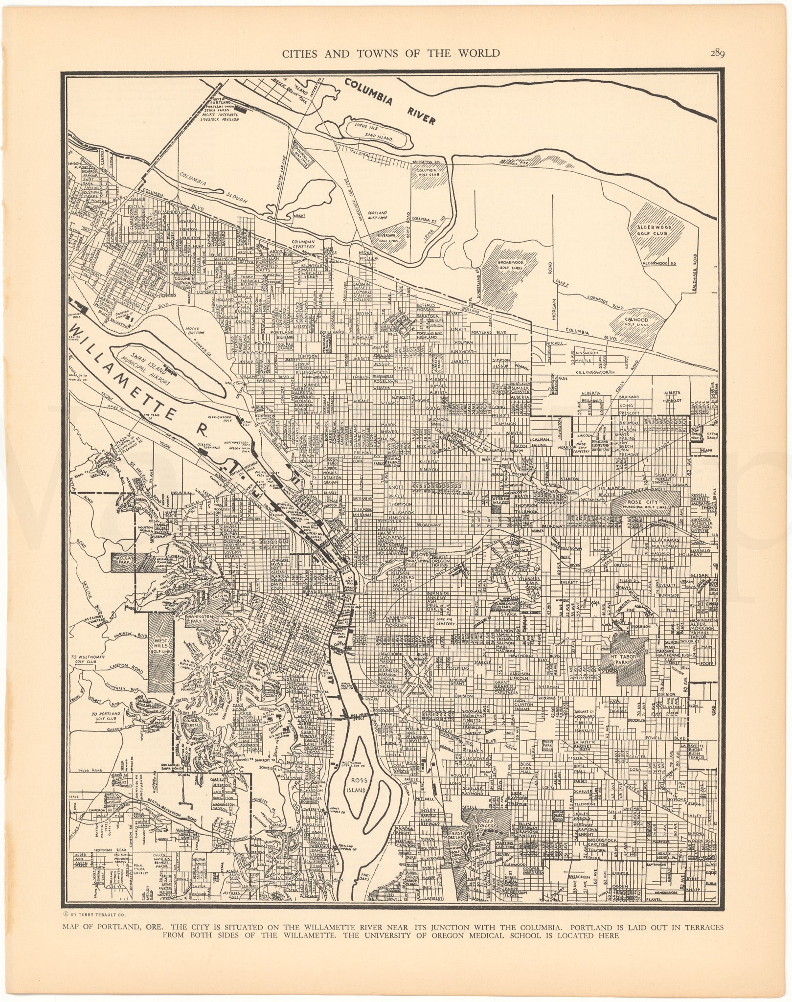 Oregon City and Town Maps – WardMaps LLC