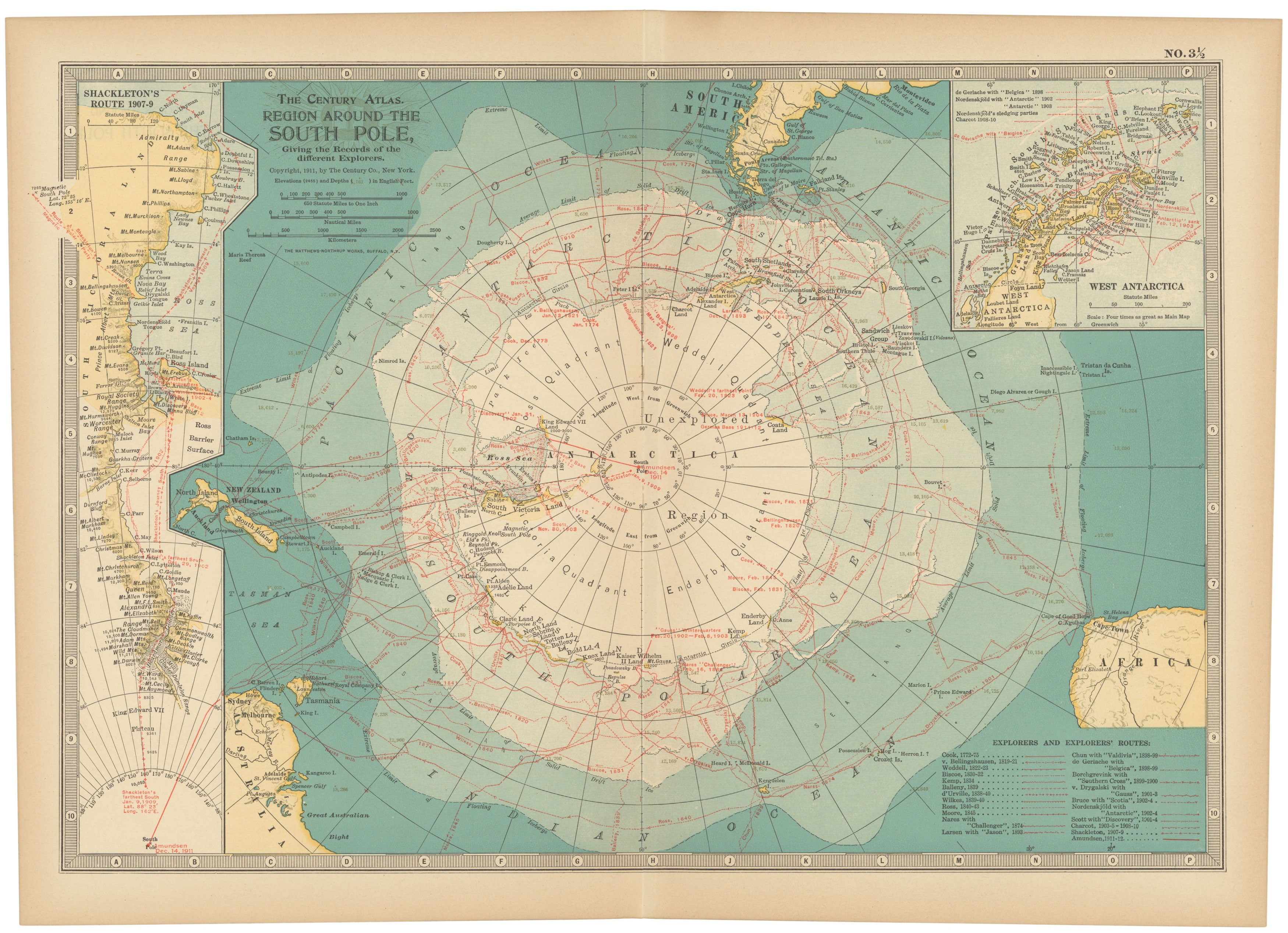 Antique Polar Region and Antarctica Maps – WardMaps LLC