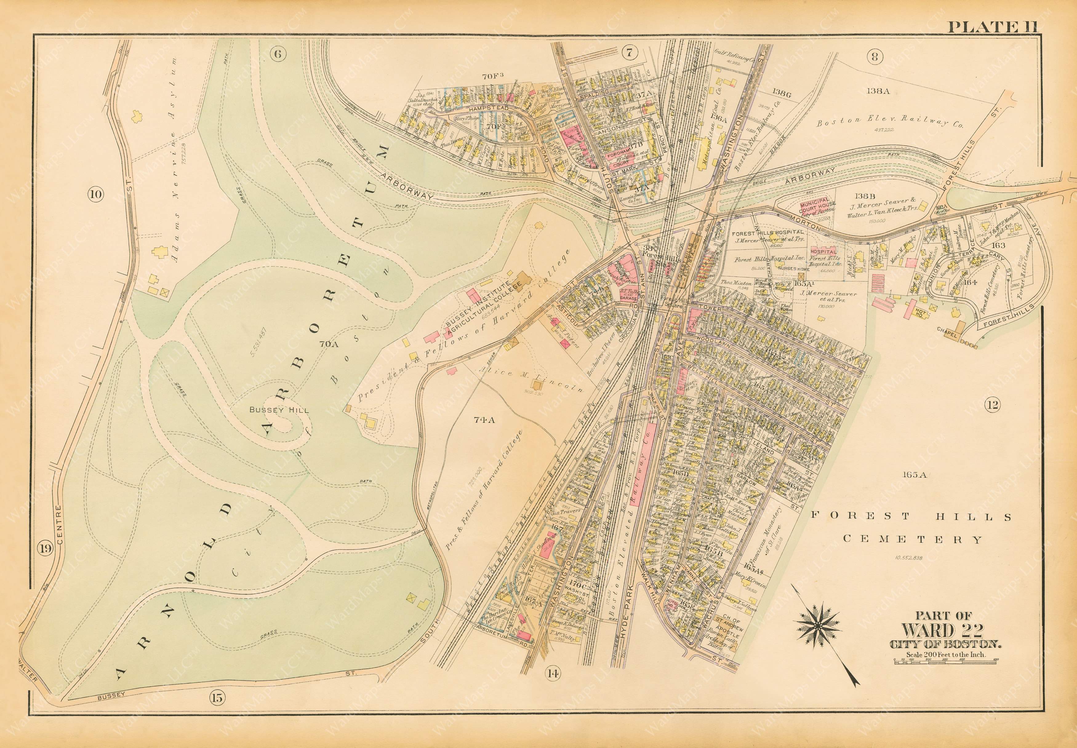 Atlas of West Roxbury, Massachusetts 1924 – WardMaps LLC