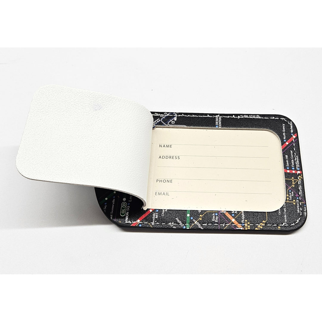 Boston MBTA Map Luggage Tags