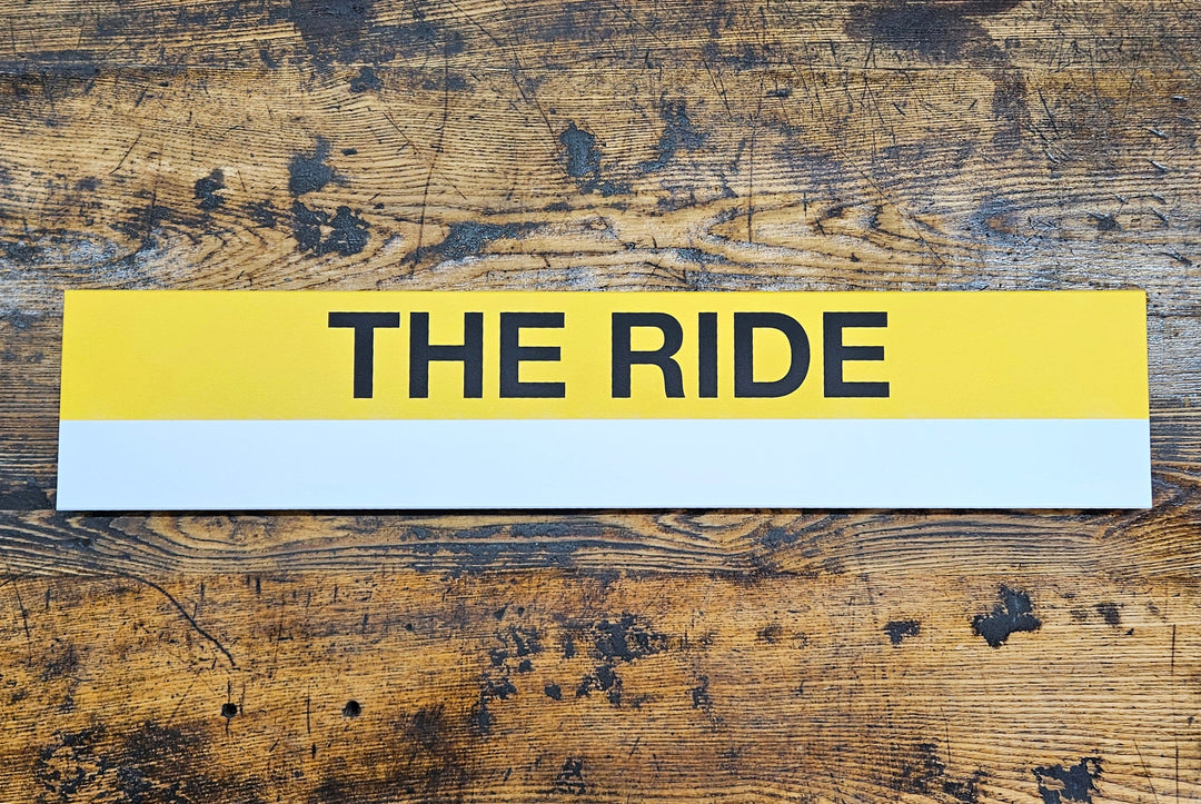 MBTA THE RIDE Replica Wood Sign (22")