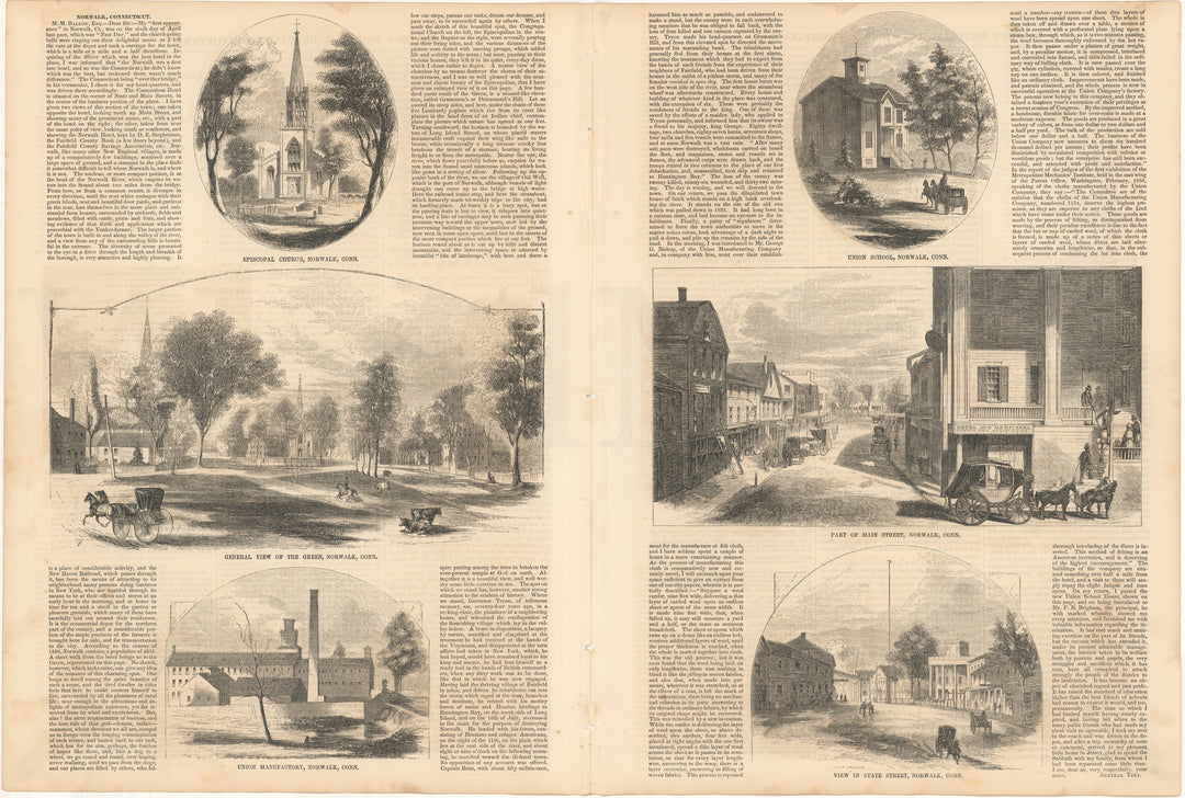 Ballou's Pictorial Vol IX 1855 July-Dec: Norwalk, CT