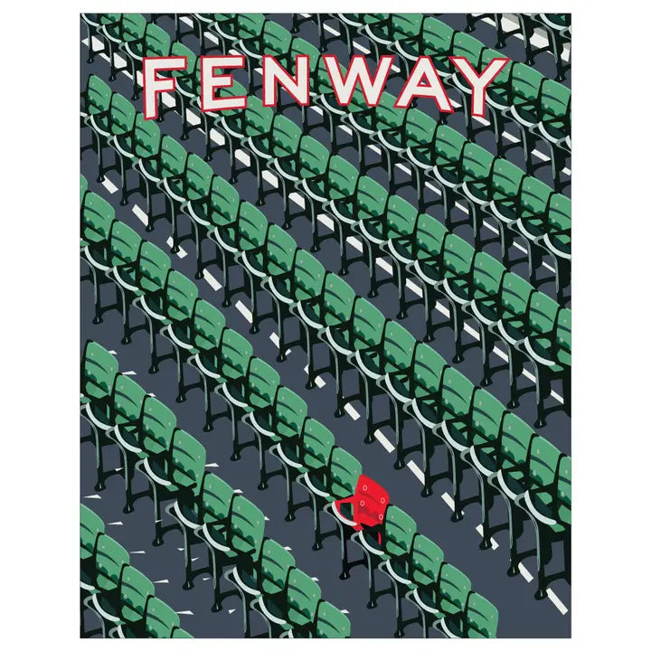 Fenway Park Seats, Boston, Massachusetts Greeting Card