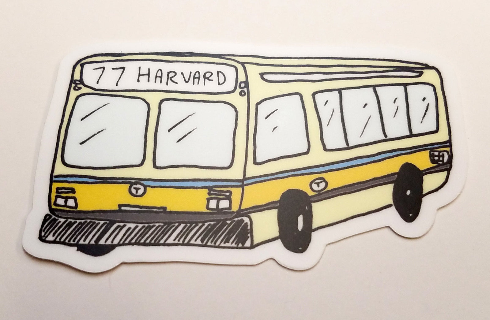 MBTA Bus Sticker: 77 Harvard