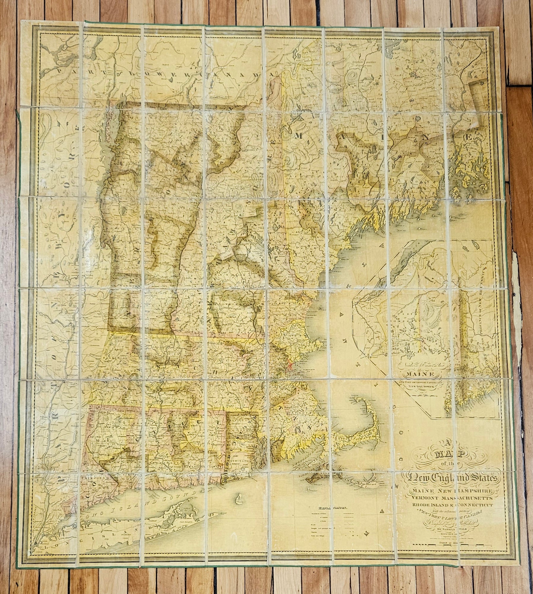 New England with Parts of New York & Lower Canada 1826