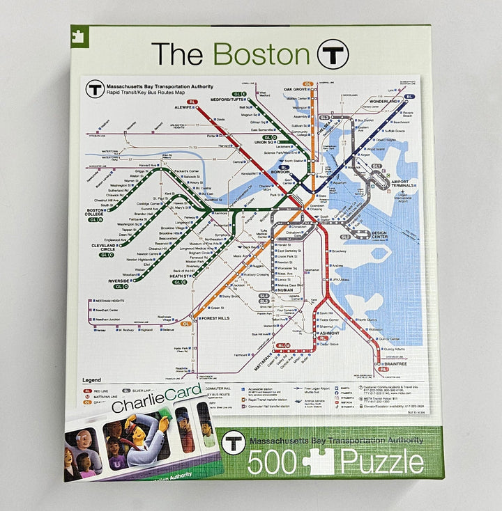 Boston MBTA Map 500 Piece Puzzle