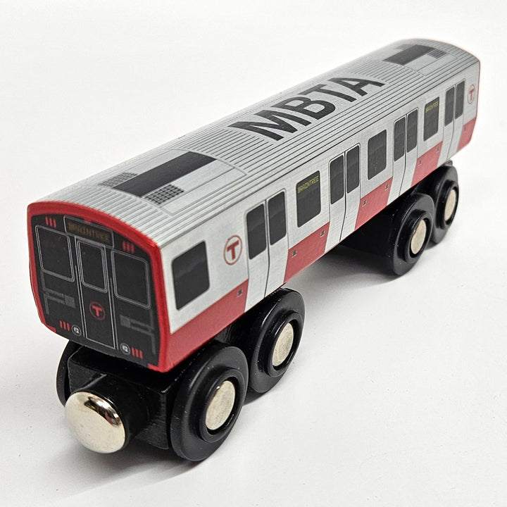 Boston MBTA Red Line Wooden Toy Train (1900-2150-Series) Two Car Bundle (Save Over 10%)