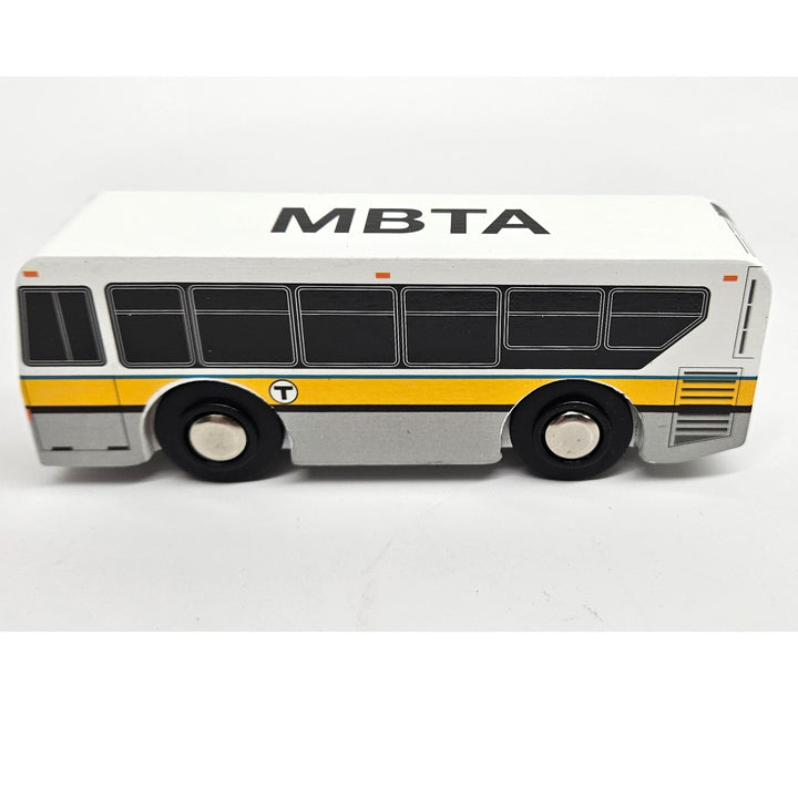 Boston MBTA Wooden Toy (XDE40) Two Bus Bundle (Save Over 10%)