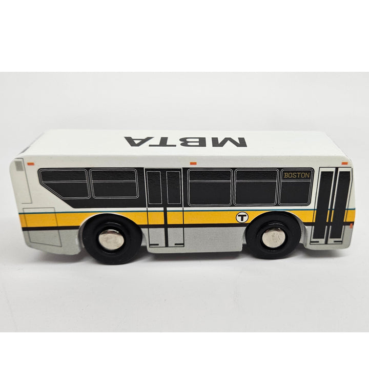 Boston MBTA Wooden Toy (XDE40) Two Bus Bundle (Save Over 10%)