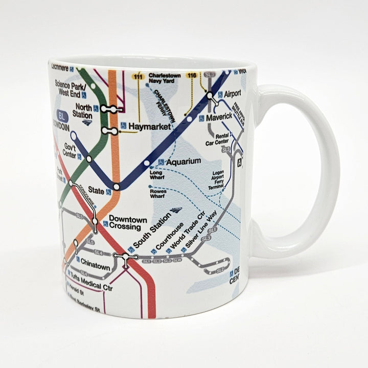 Boston MBTA Map Wrapped Mug