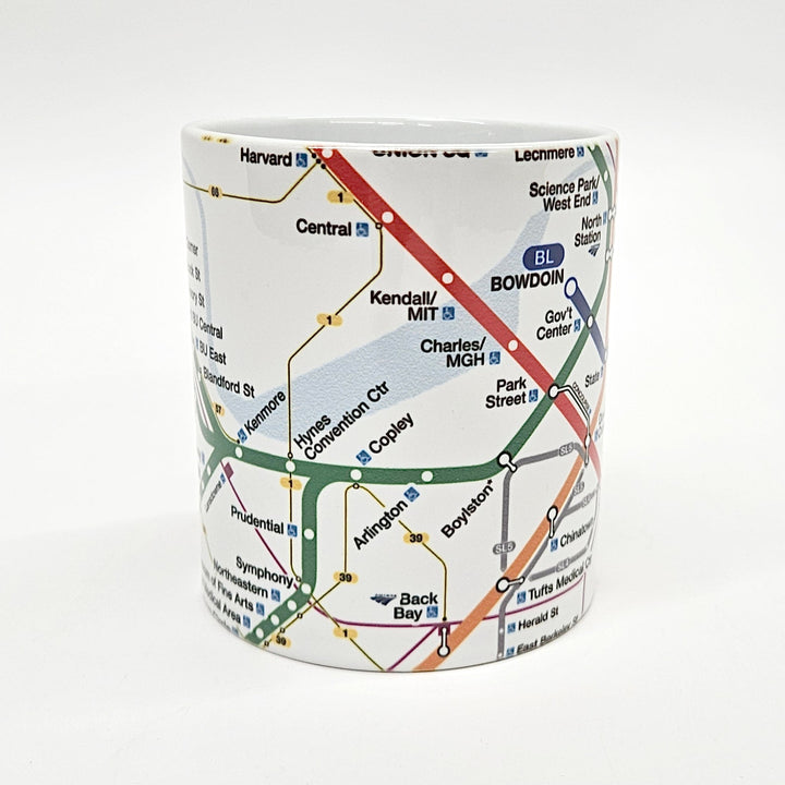 Boston MBTA Map Wrapped Mug