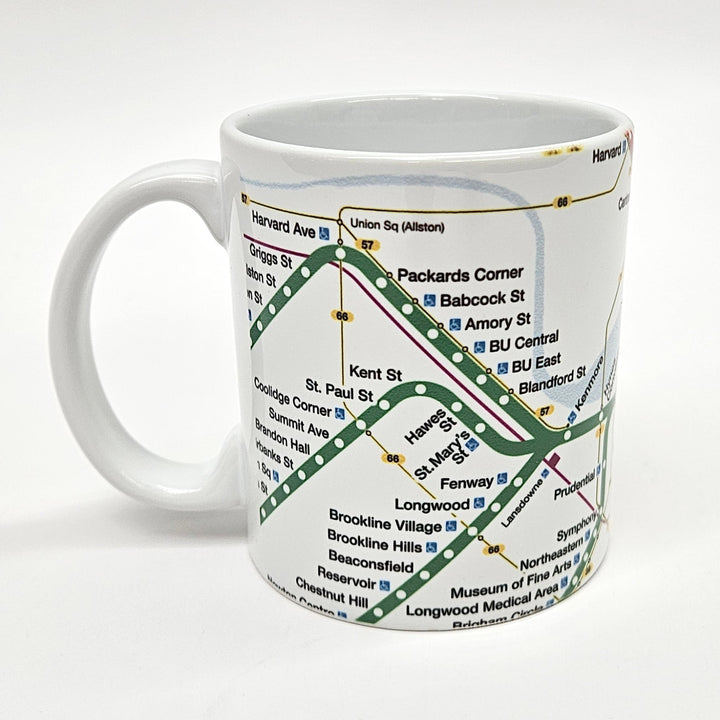 Boston MBTA Map Wrapped Mug