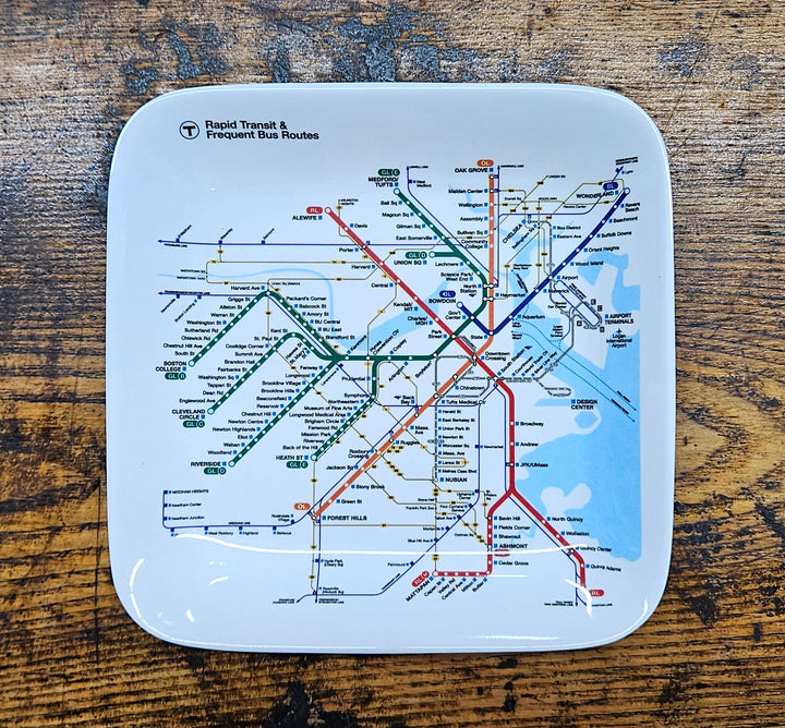 Boston MBTA Map Valet/Desk Tray