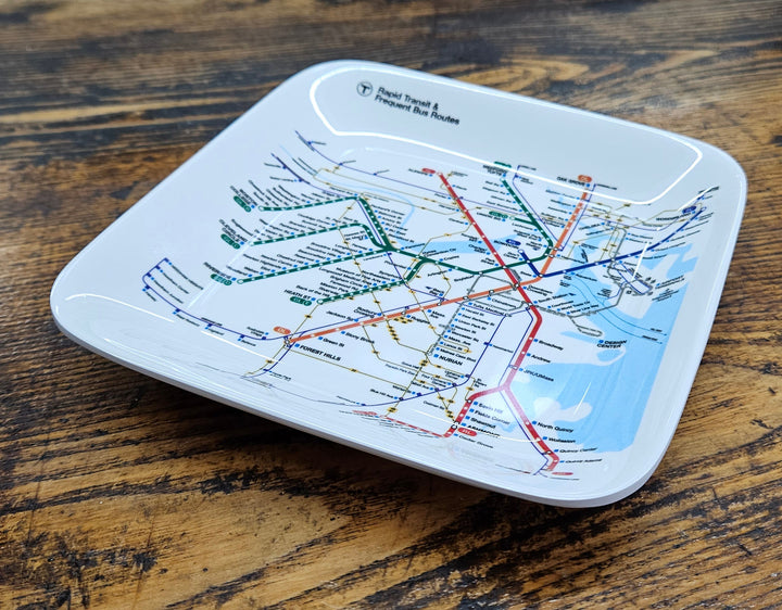 Boston MBTA Map Valet/Desk Tray